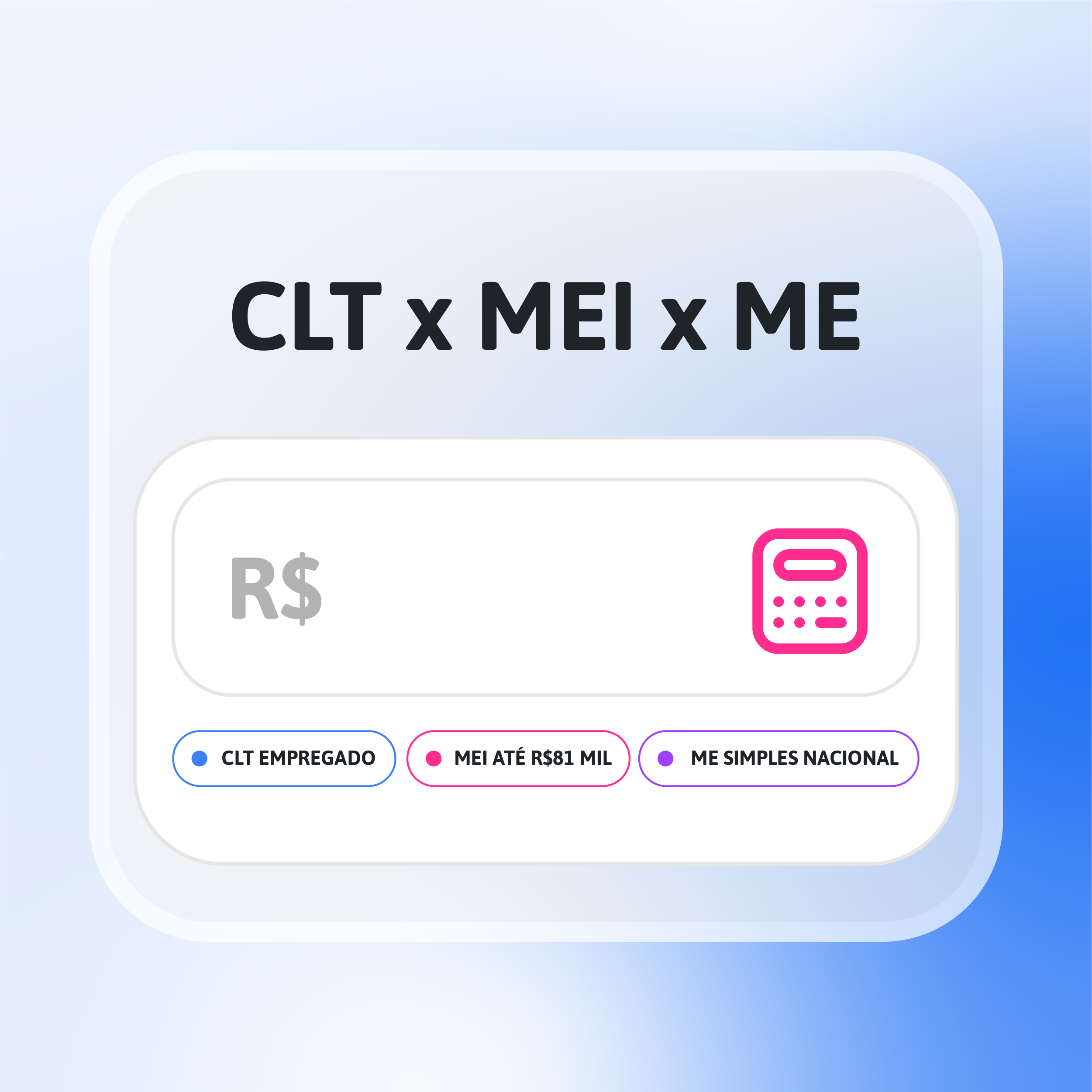 Calculadora CLT x MEI x ME