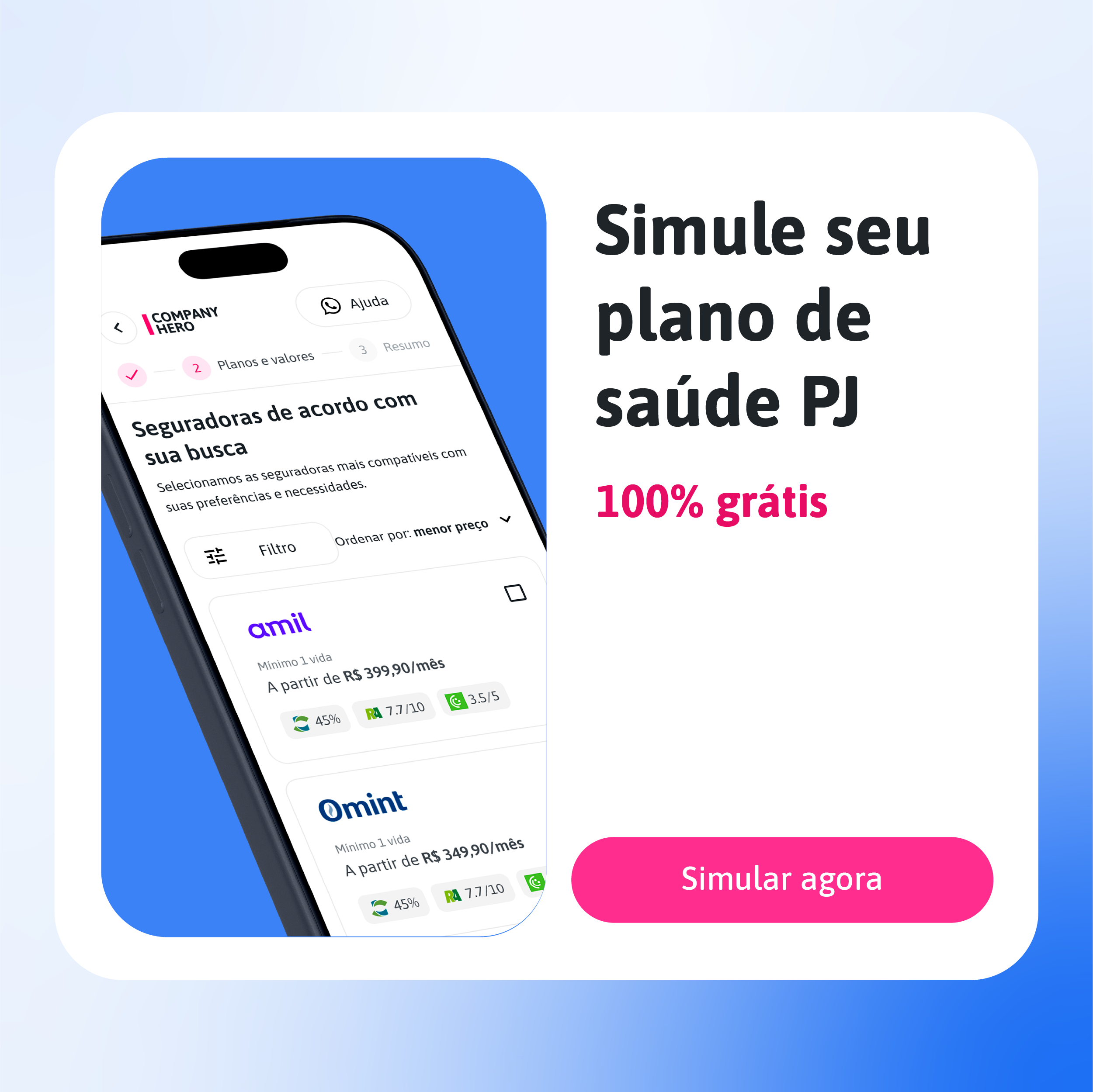 Simulador de planos de saúde